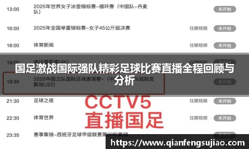 国足激战国际强队精彩足球比赛直播全程回顾与分析
